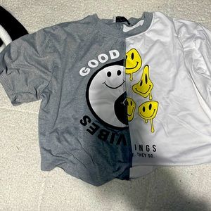 Smiley face crop top